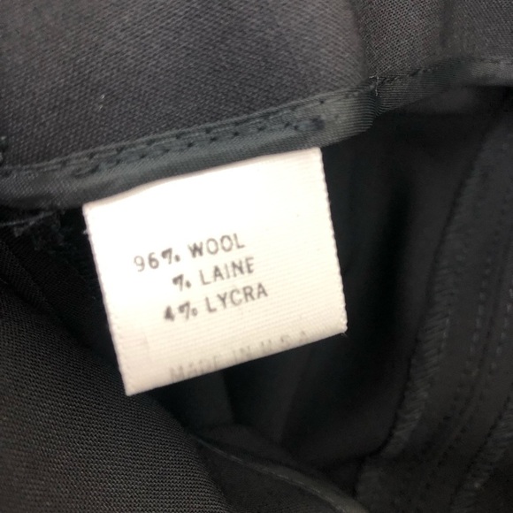 Theory- Black Pencil Skirt bow ribbon belt hem - Picture 10 of 13